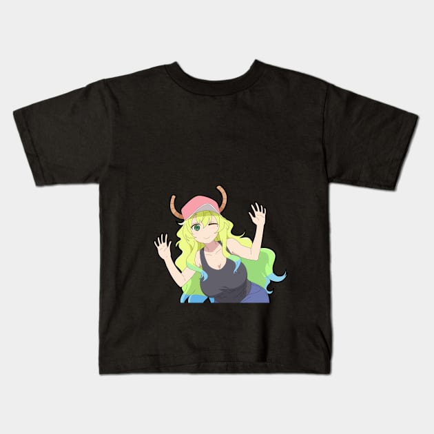 Lucoa Miss kobayashi's dragon maid Kids T-Shirt by MigiDesu